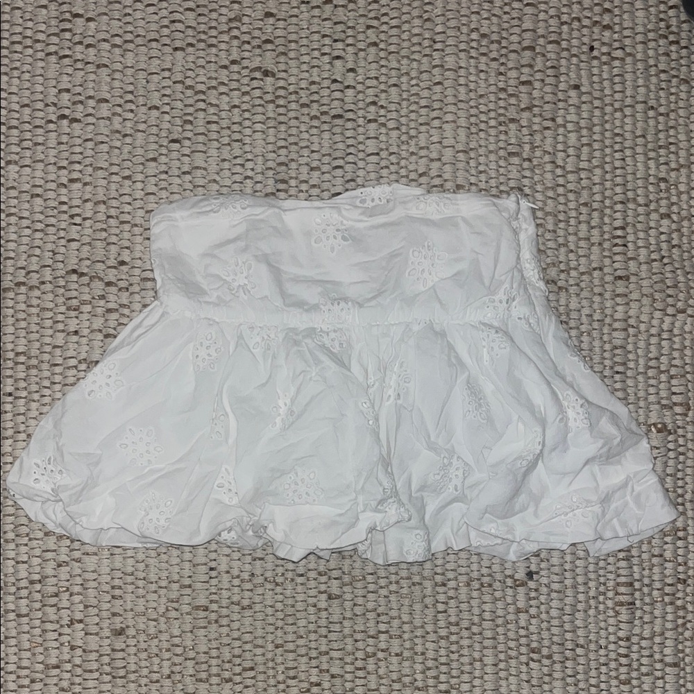 Princess Polly White Eyelet Mini Skirt
